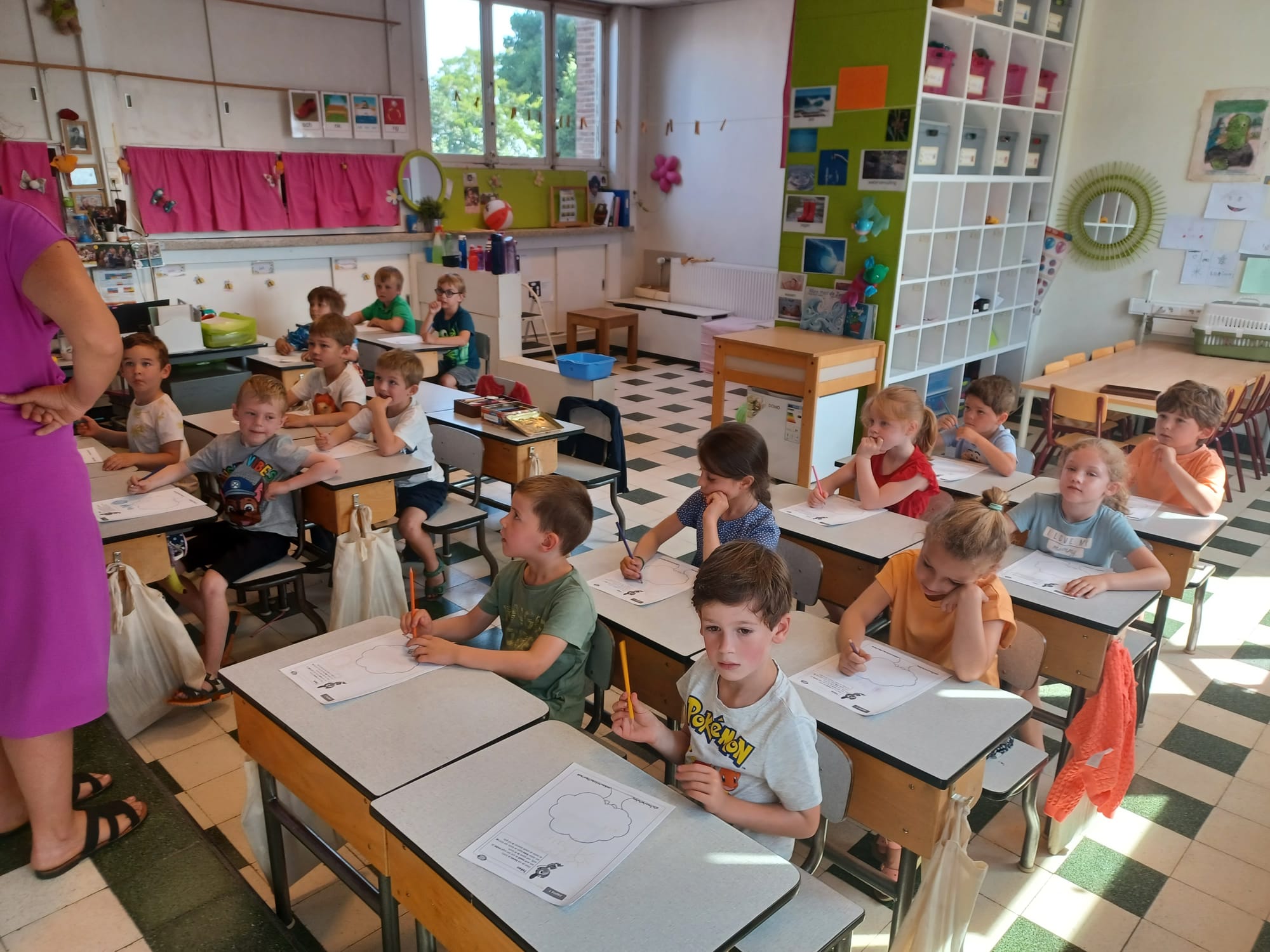 Wie zit bij wie...mijn nieuwe juf!