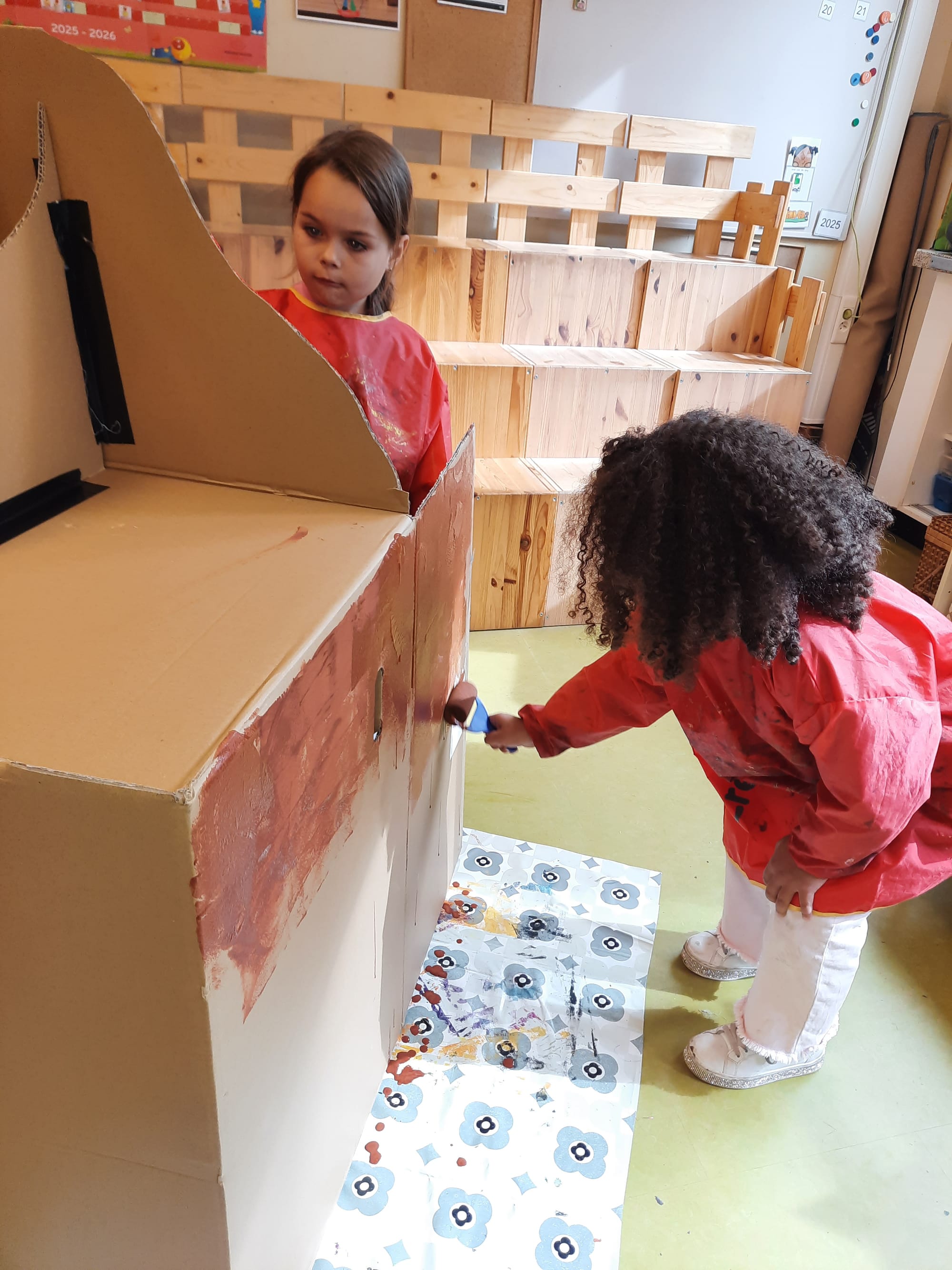 Wie zag die kleine vriendjes al op onze school....