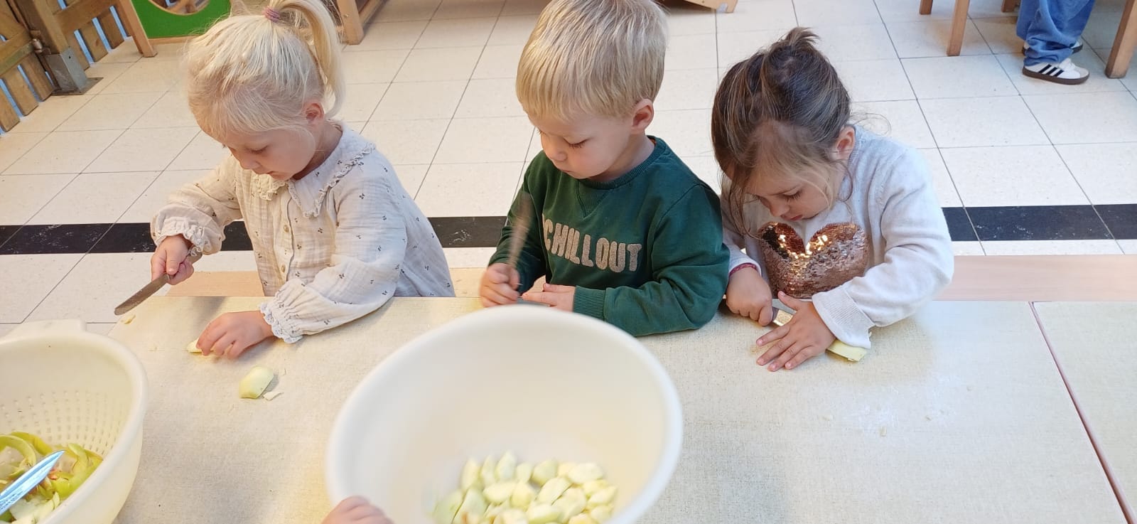 Lekkere appeltjes bij juf Sabine
