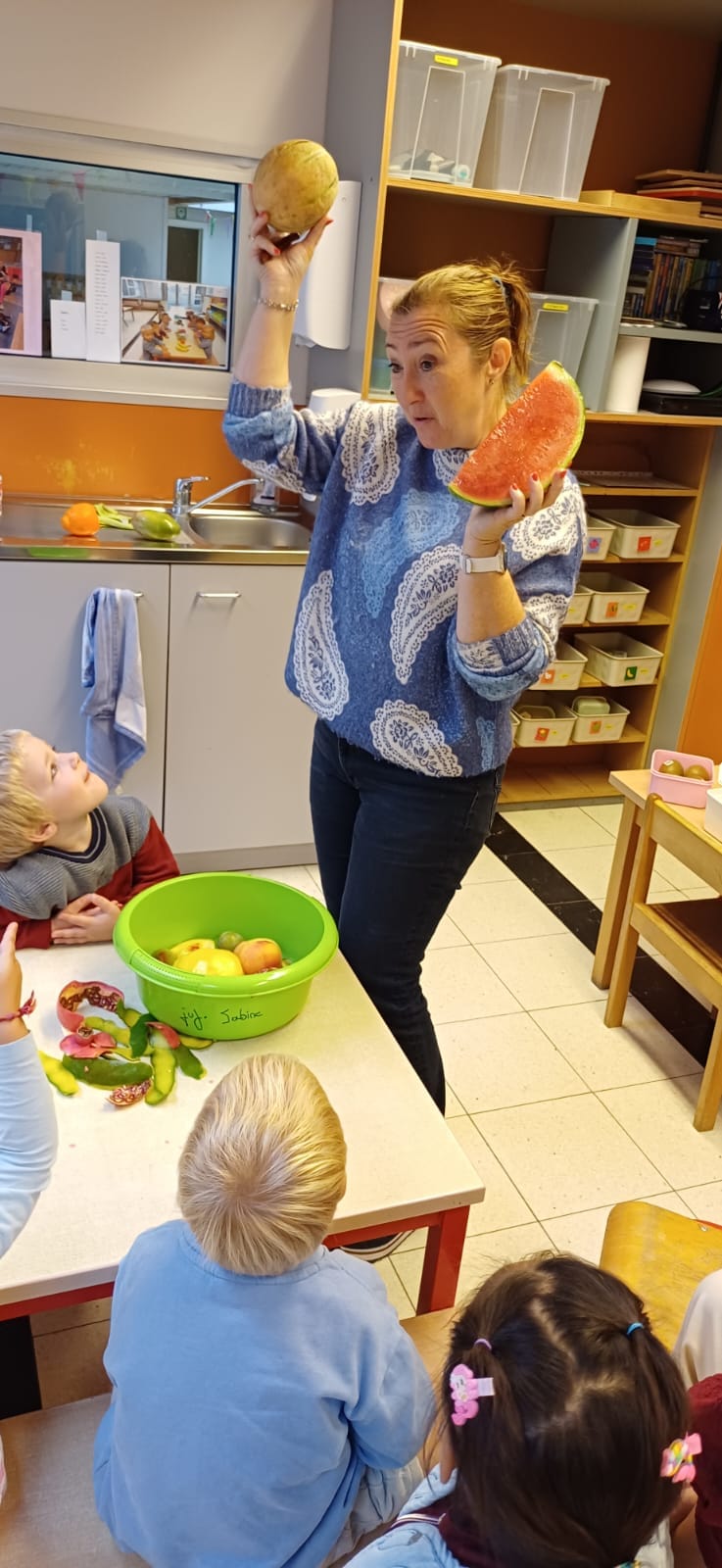 Lekkere appeltjes bij juf Sabine
