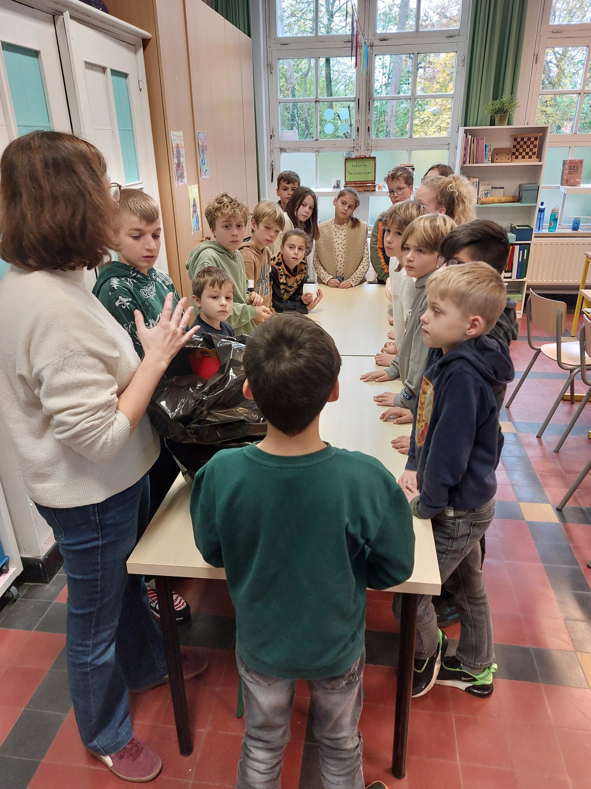 De leerlingen van L5A worden ondergedompeld in de wereld van de archeologie.