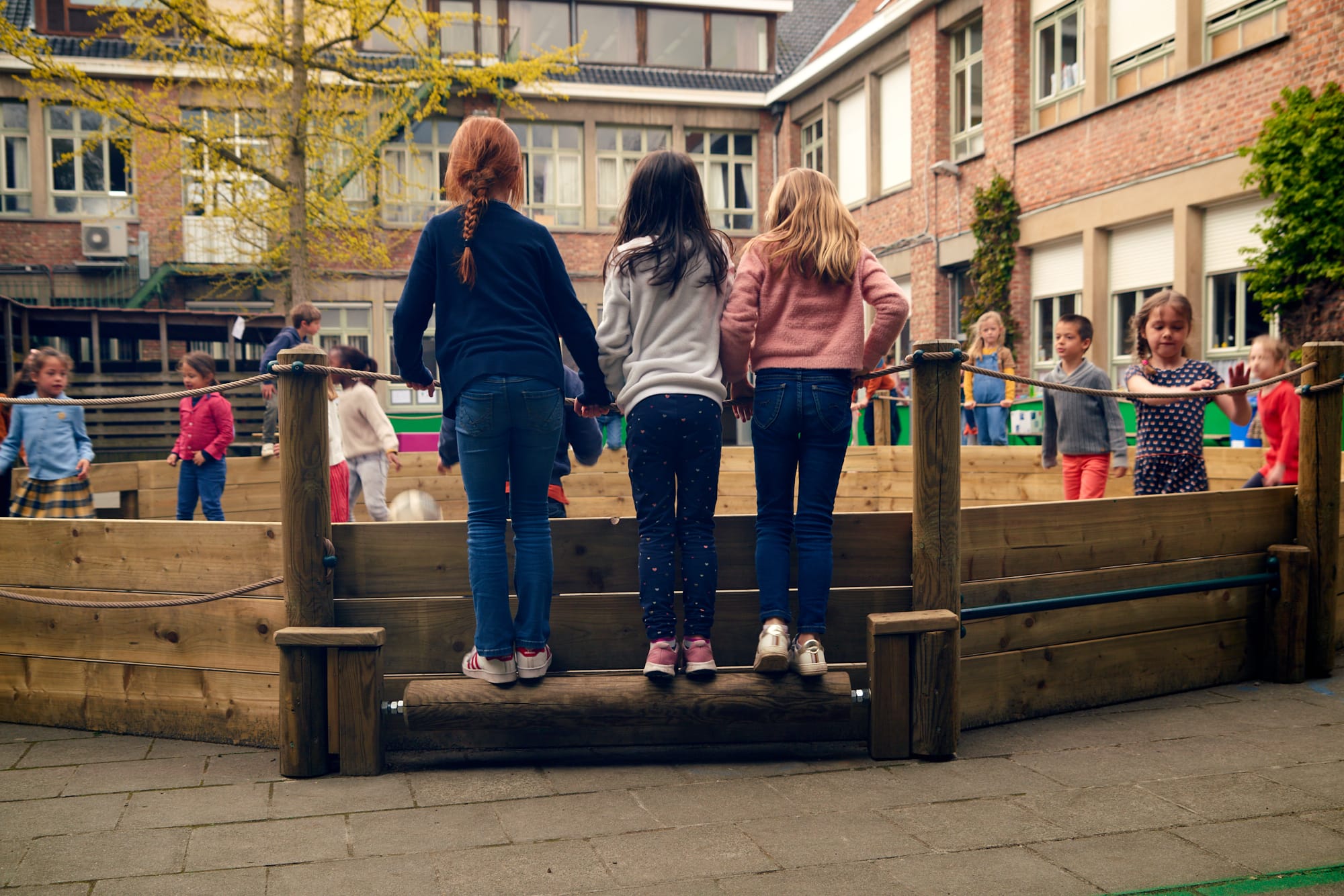 GS: Nieuwe speelelementen op de speelplaats