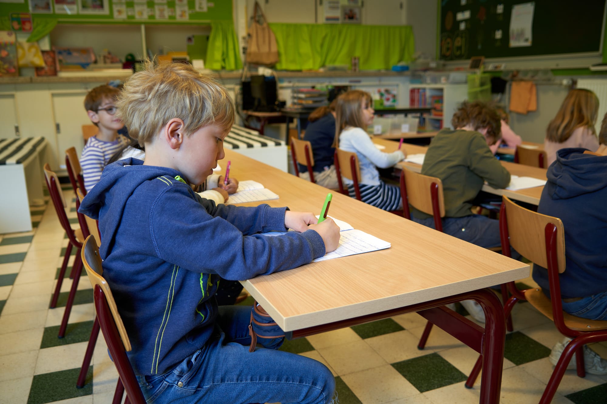 Aan het werk in het eerste leerjaar