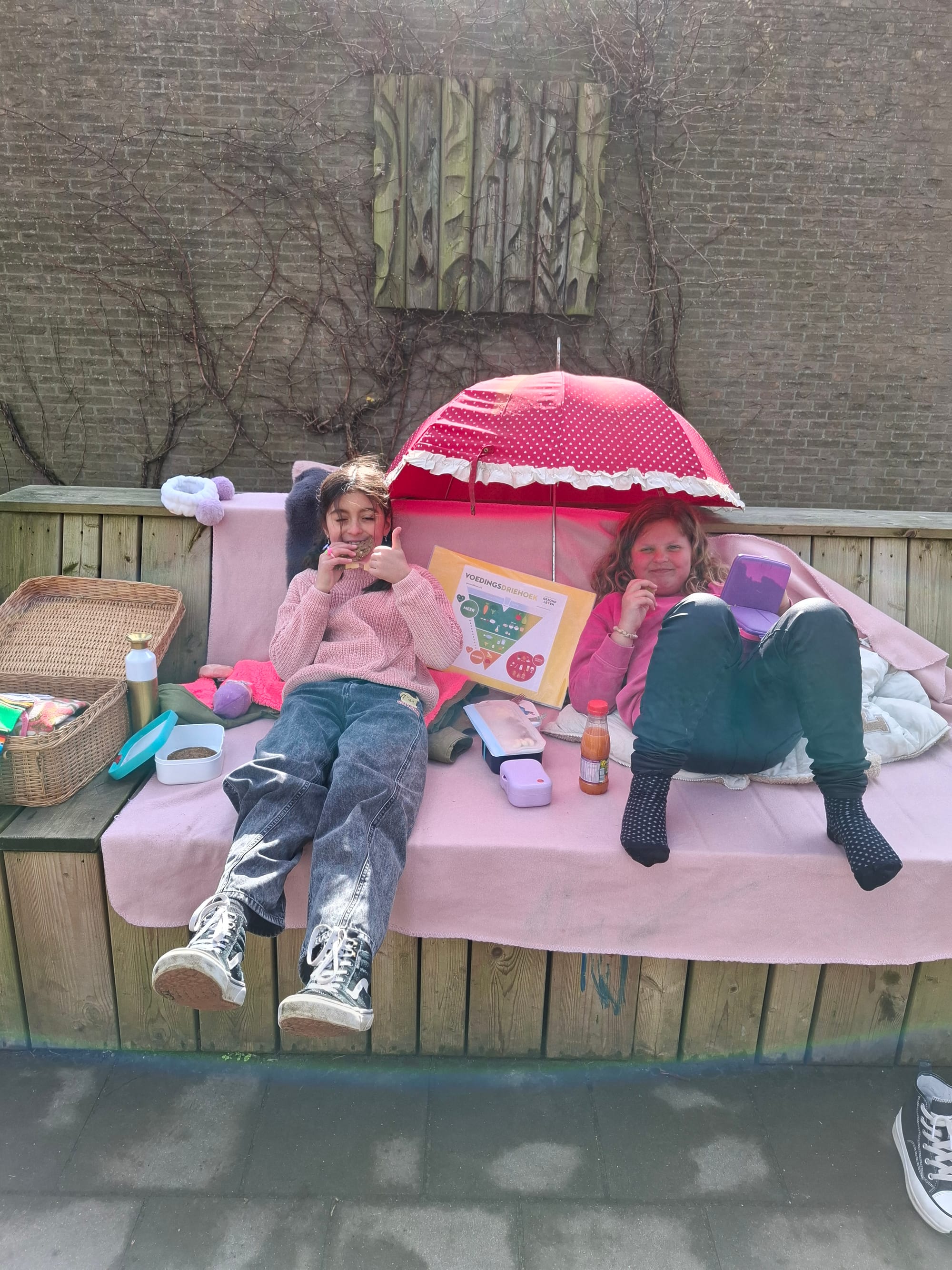 een gezonde picknick voor L3