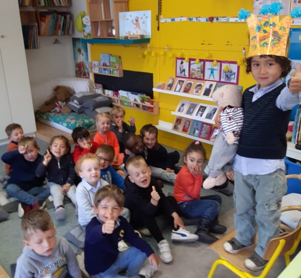 De eerste kleuterklas