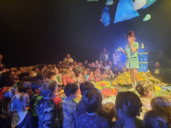 K2 en K3 gingen naar een toneelvoorstelling 'Vuil' in de Biekorf