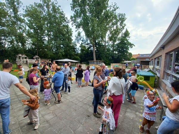 Afscheid nemen doen wij in stijl...proclamatie 3de kleuterklas